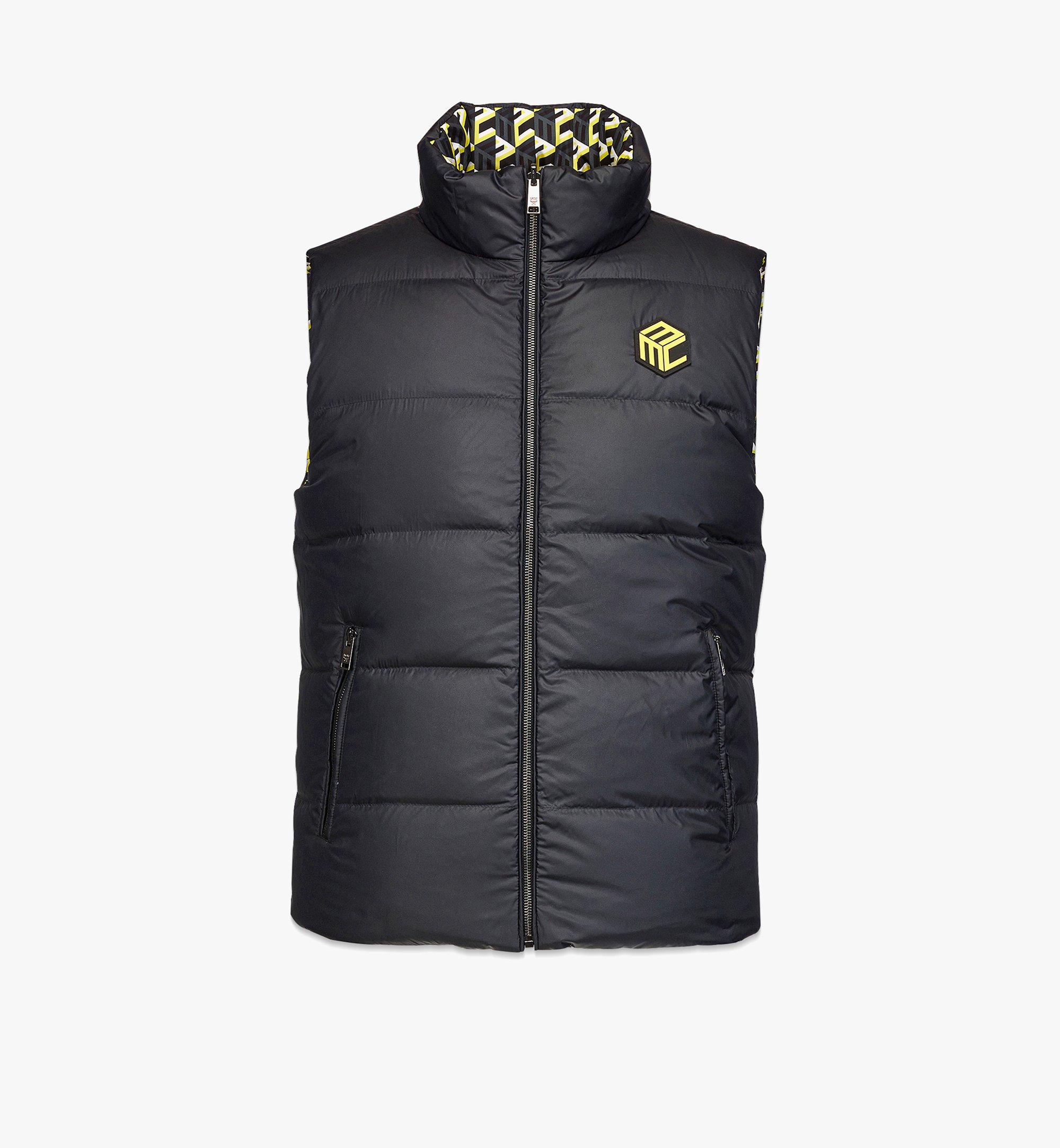 Men’s Cubic Monogram Print Reversible Vest in ECONYL® 1